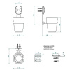 Стакан THG Infini white porcelain U2D-A02-536