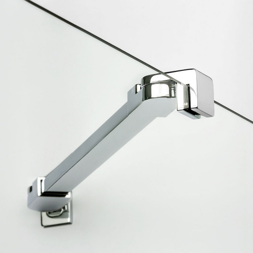 Душевая шторка на ванну New Trendy NEW SOLEO Chrome P-0027 120х140 стекло прозрачное профиль хром глянцевый ориентация универсальная - фото 3