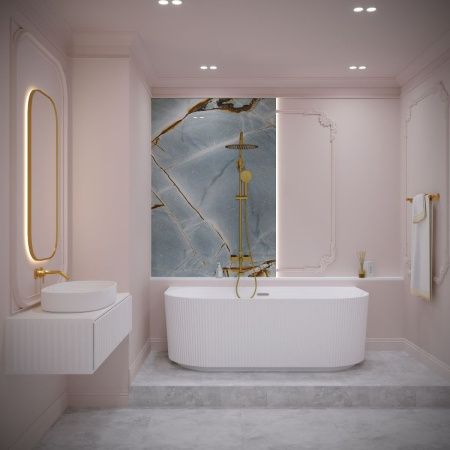 Ванна акриловая Wellsee Festive Fox 287302000 170х80 пристенная асимметричная с ножками