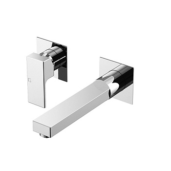 Смеситель Gattoni Kubik 2537/25C0 встраиваемый в стену хром без термостата