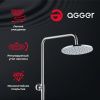 Душевая стойка Agger Brilliant A0393300 настенная цвет хром