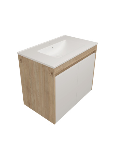 Фасад для тумбы под раковину Teymi Netta T60612 36х2х53 цвет белый - фото 2