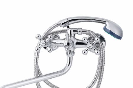 Cмеситель для ванны и душа TSARSBERG TSB-111-95 настенный хром