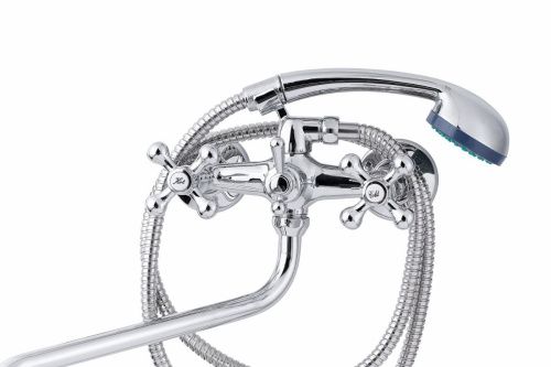 Cмеситель для ванны и душа TSARSBERG TSB-111-95 настенный хром - фото 2