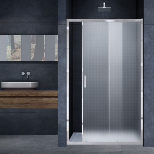 Душевая дверь Vincea Alpha VDS-3AL110MT 110х190 стекло текстурное профиль хром глянцевый