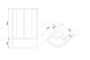 Душевой уголок Royal Bath BK RB100BK-C-CH 100х100 стекло рифленое профиль хром с поддоном