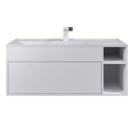 Тумба с раковиной Uperwood Lotus Premium 39340207463 100х50 цвет белый