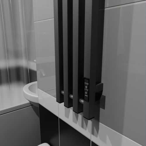 Полотенцесушитель Altasan АргоЛюксПроф АргоЛюксПроф12021Г подвесной 21х120 электрический графит - фото 4