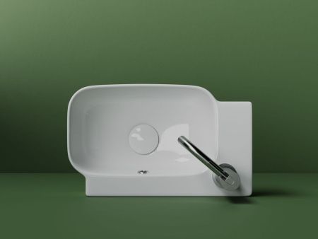 Раковина из сантехнического фарфора Ceramica Nova ELEMENT CN6074R 40х20 подвесная цвет белый 1 отверстие под смеситель