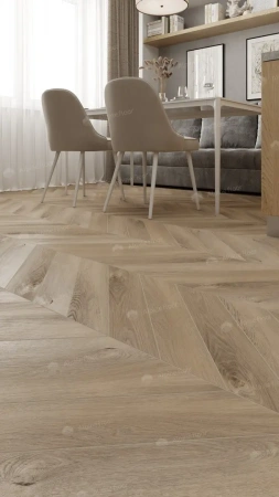 Кварцвиниловая плитка Alpine Floor Chervon Alpine LVT ECO 20-6 Дуб Синистра Chevron толщина 0.25 см 43 класс 555х127