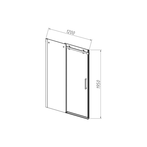 Душевая дверь Vincea Como-N VDS-4CN120CL 120х195 стекло прозрачное профиль хром глянцевый - фото 5