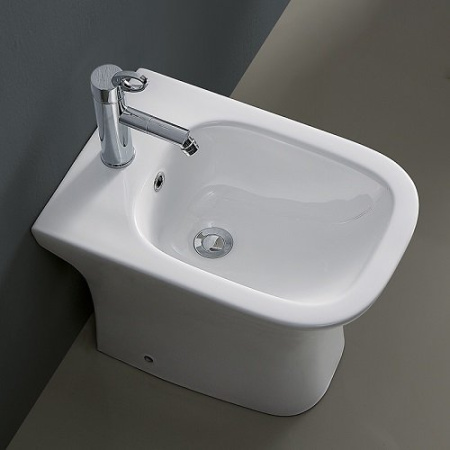 Биде напольное CeramaLux 1215C цвет белый