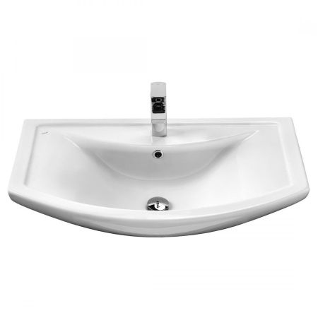 Раковина керамическая Onika Балтика 1WH501524 80х50 накладная цвет белый 1 отверстие под смеситель