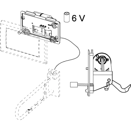 Механизм дистанционного смыва Tece TECEplanus 9240357