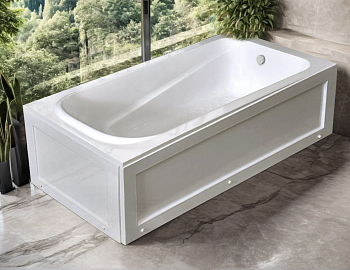 Ванна акриловая Parly CT10817 150х70 пристенная прямоугольная с ножками