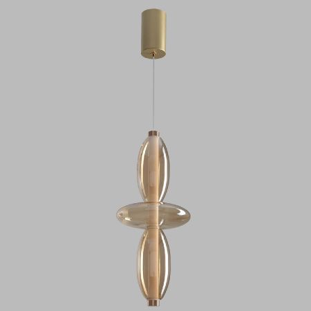 Светильник подвесной Crystal Lux Quasar (Куасар) QUASAR SP14W LED AMBER