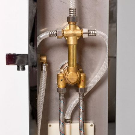 Душевая кабина AvaCan Z111MT 100х100 квадратная с крышей ориентация универсальная