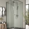 Душевой уголок Agger A01-090TCR/G 90х90 стекло прозрачное профиль хром без поддона
