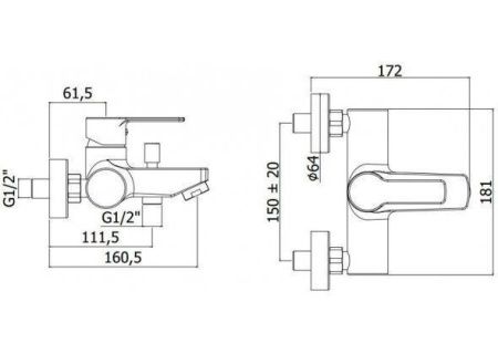 Комплект смесителей Paffoni Red 255124 хром