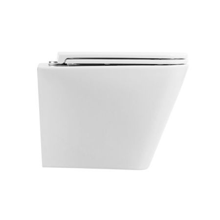 Чаша унитаза подвесная BelBagno ARDENTE-R BB520CHR цвет белый без сиденья безободковая каскадный смыв