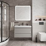 Тумба под раковину Art&Max PLATINO AM-Platino-900-2C-SO-GCM 90х50 подвесная цвет серый