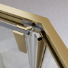 Душевой уголок Cezares RELAX 304 RELAX-304-P-1-100-C-BORO 100х100 стекло прозрачное профиль золото брашированное без поддона