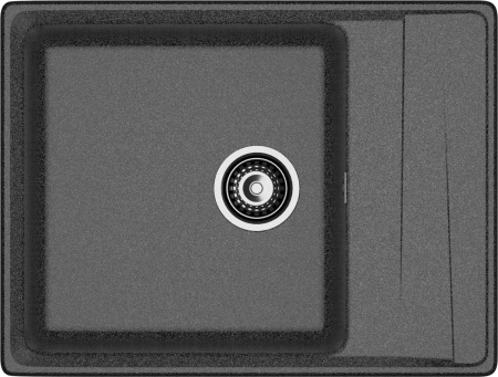 Кухонная мойка Granfest Level LV-660L графит 66х50 цвет графит поверхность матовая