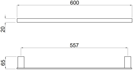 Держатель для полотенец Allen Brau Infinity 6.21011-00 хром