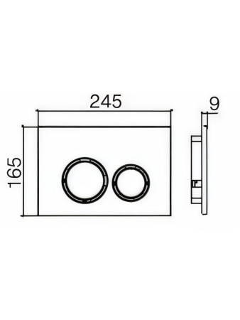 Клавиша смыва механическая WeltWasser WW AMBERG RD-BL (10000005535) цвет черный матовый Клавиша смыва механическая WeltWasser WW AMBERG RD-BL (10000005535) цвет черный матовый