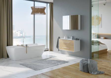 Тумба под раковину Aqwella Y MAI0110 97х45х53 подвесная