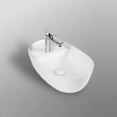 Раковина Bond Oval 42 см S09-420 накладная цвет белый глянцевый - фото 3