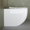 Унитаз приставной Ceramica Nova MIA CN1810 белый с сиденьем микролифт безободковый душевой смыв