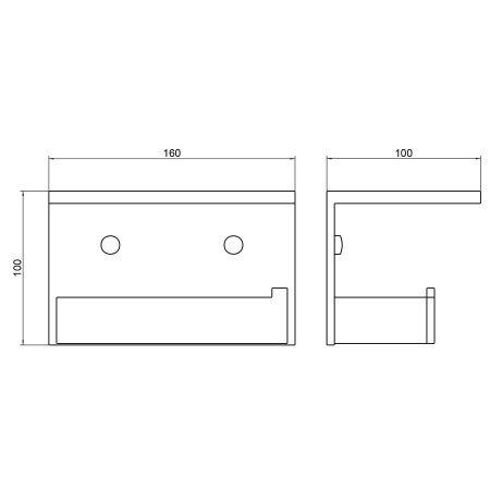 Бумагодержатель Timo Petruma 15243/17