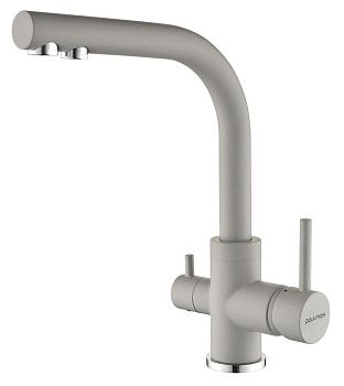 Смеситель для кухни Paulmark ESSEN Es213011-GRS на мойку серый