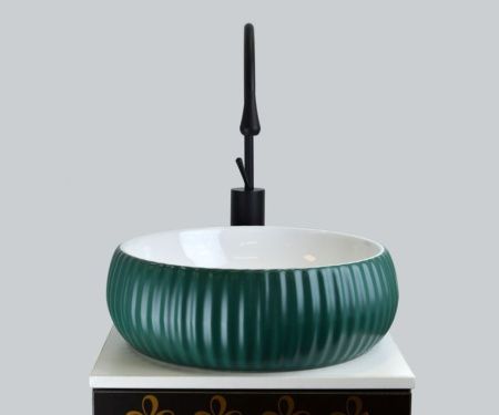 Смеситель для раковины Bronze de Luxe SCANDI 9015B на столешницу черный