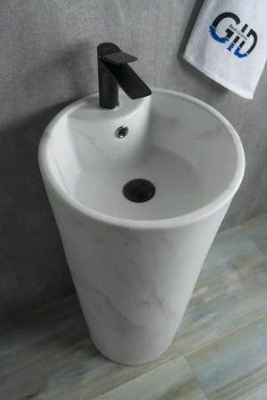 Раковина керамическая Gid Autonomo 81111 40х40 напольная цвет многоцветный 1 отверстие под смеситель