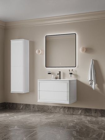 Тумба с раковиной Iddis Oxford Neo OXN80W0i95K 80х50 подвесная цвет белый