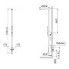 Душевая стойка Toto Showers TBW01404R настенная цвет хром