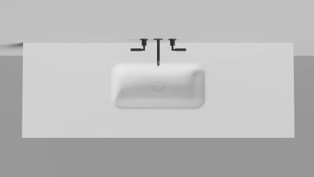 Раковина из искусственного камня S-Stone Salini Onda 14022031MN 200х70 накладная цвет белый