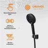 Душевой гарнитур Orange Lutz M04-311b настенный черный