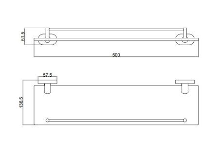 Полка в ванную комнату BELZ B90107