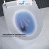Унитаз приставной RGW 63420130-01 белый с сиденьем микролифт безободковый смыв торнадо