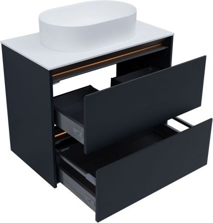 Тумба под раковину Allen Brau Activity 1.34012.AM 80х50 подвесная цвет черный