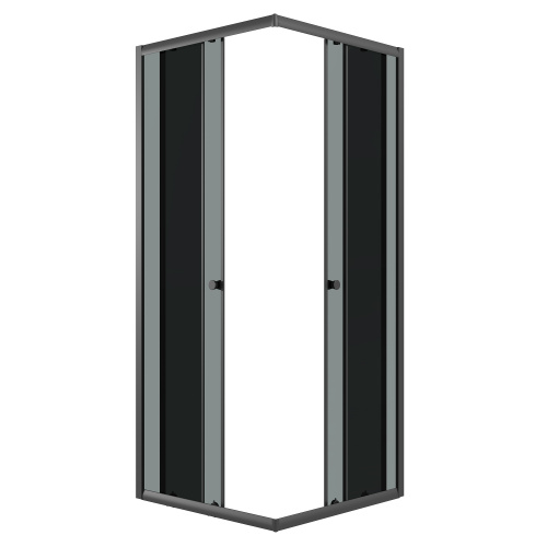 Душевой уголок Niagara Eco NG-1010-14QT 98х98 стекло тонированное профиль черный матовый - фото 4