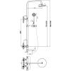 Душевая стойка Orange Thermo T02S3-911cr настенная цвет хром с термостатом