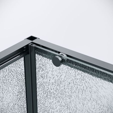 Душевой уголок Grossman Galaxy 120.K33.01.1390.21.02 130х90 стекло текстурное профиль черный без поддона