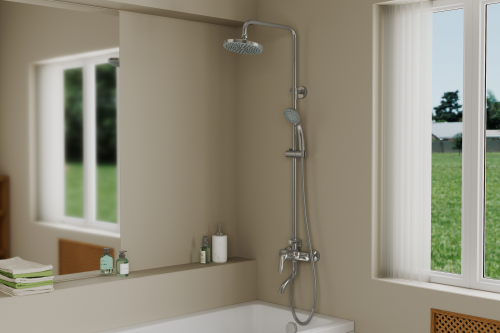 Душевая стойка Rush  ST4235-11 настенная цвет хром - фото 3