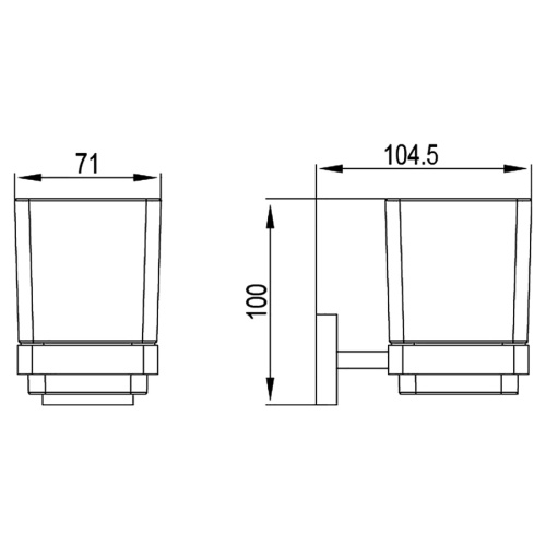 Стакан для зубных щеток Timo Selene 10033/00 - фото 2 Стакан для зубных щеток Timo Selene 10033/00 - фото 2