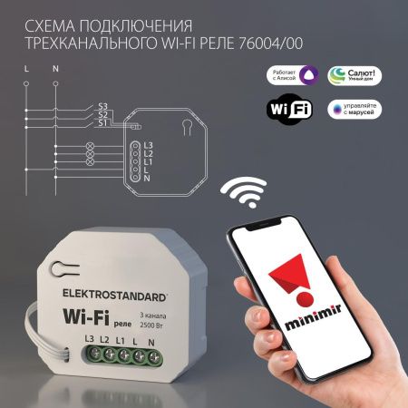 Реле Wi-Fi Elektrostandard WF (ВФ) 4690389176050