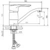 Смеситель Haiba HB66 HB4566-2 на раковину хром